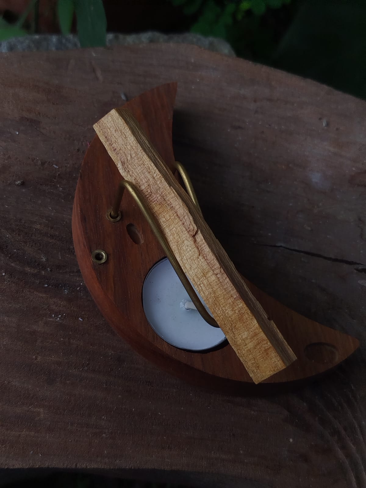 Incensário Versátil para Palo Santo e Varetas de Incenso - Meia Lua