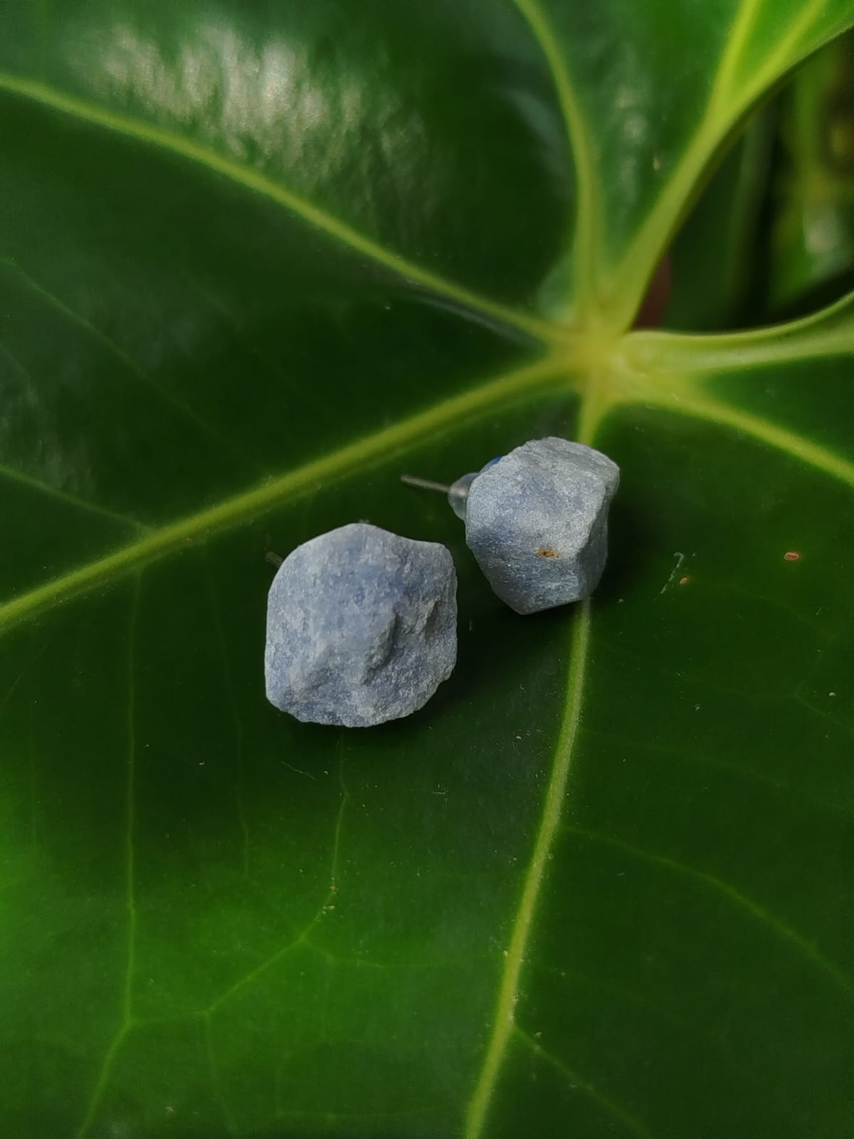 Brinco de Quartzo Azul