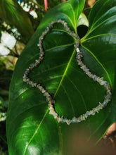 Choker de Labratorita - Folheado a prata