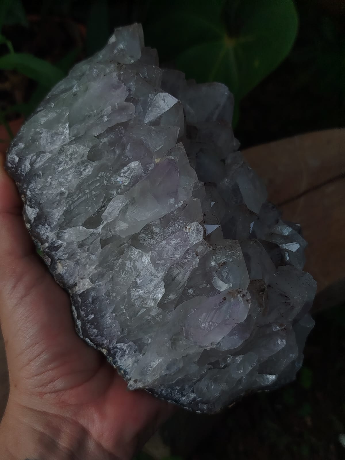 Cristal natural de Drusa de Ametista
