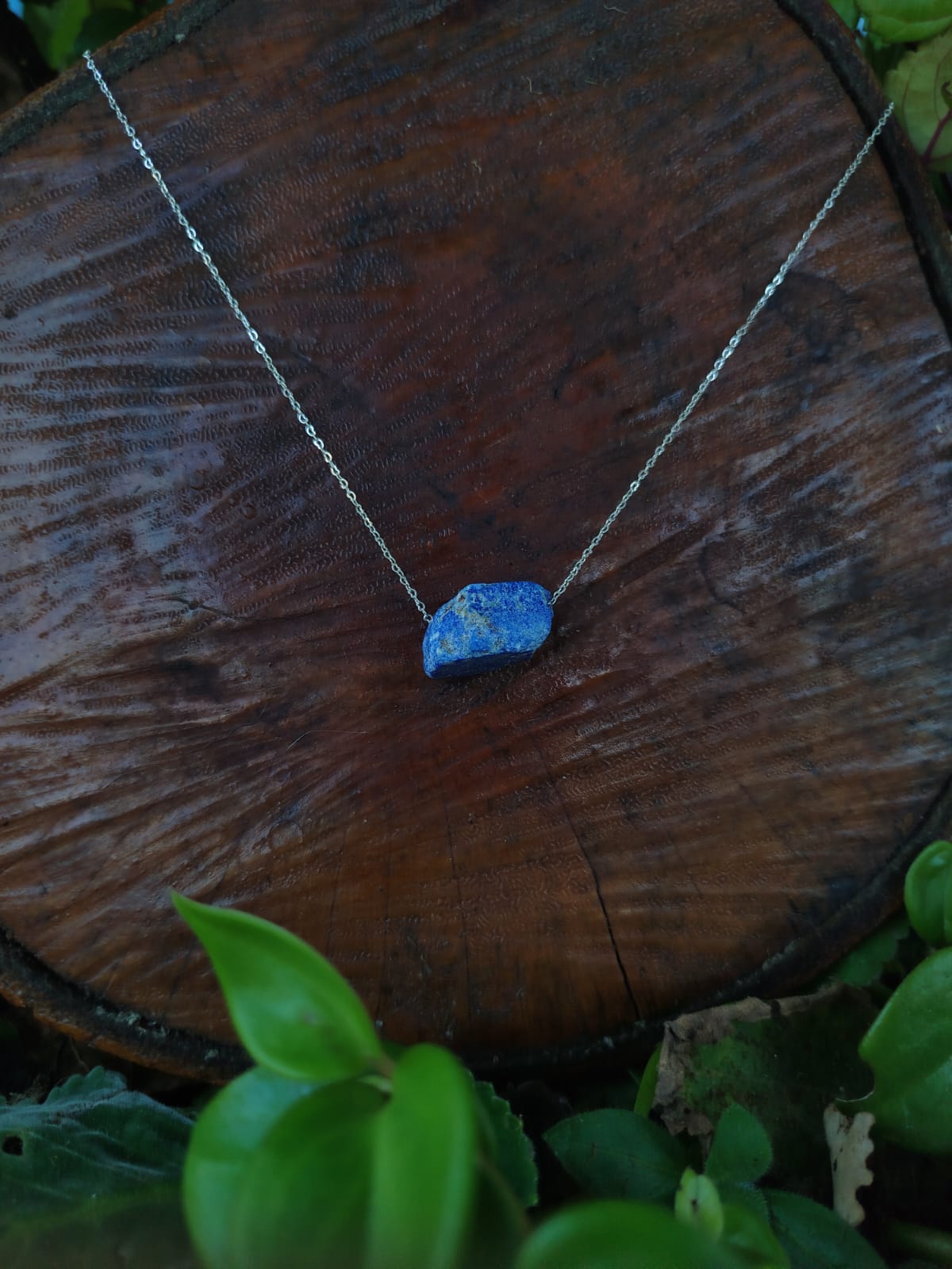 Colar de Quartzo Azul -  Folheado a prata