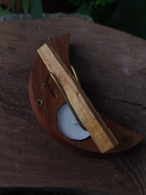 Incensário Versátil para Palo Santo e Varetas de Incenso - Meia Lua