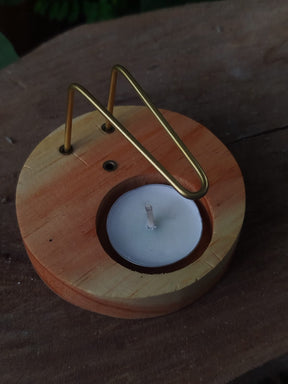 Incensário Versátil para Palo Santo e Varetas de Incenso - Redondo Pinus