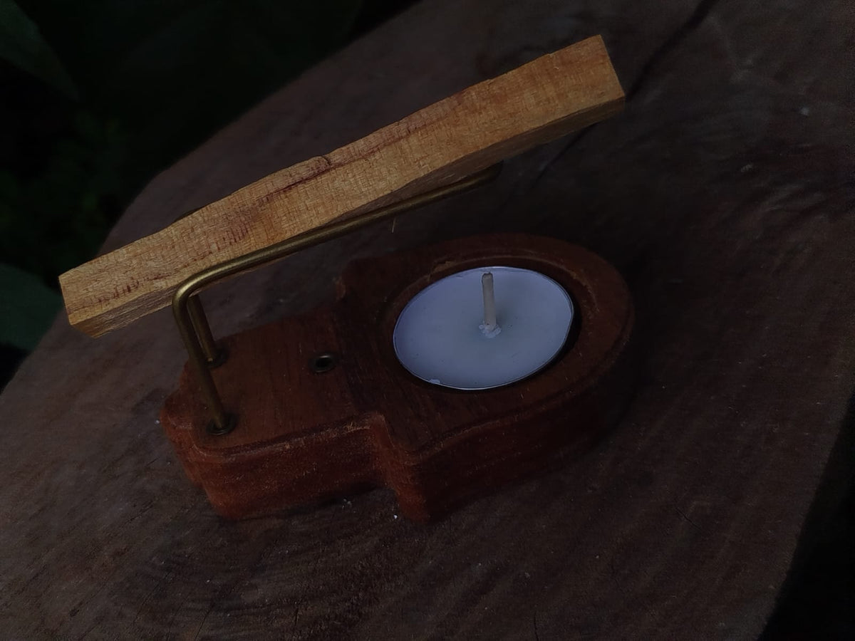 Incensário Versátil para Palo Santo e Varetas de Incenso - Mão de Fátima