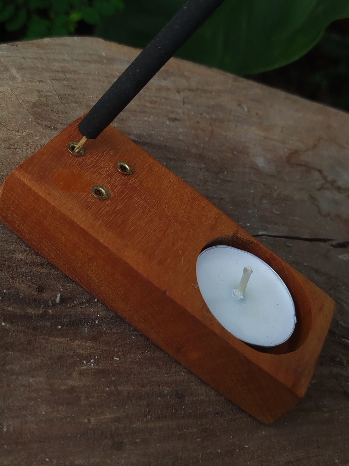 Incensário Versátil para Palo Santo e Varetas de Incenso - Retângular