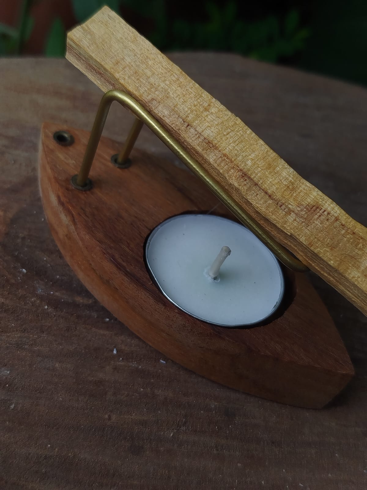 Incensário Versátil para Palo Santo e Varetas de Incenso - Canoa